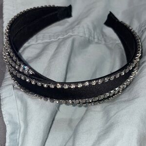Elegant Black and Silver Headband